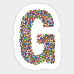 Sweet sprinkles - letter G Sticker